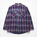 90s USA Vintage Flannel Shirt FIELDMASTER Heavy XL Check Chest Pocket Made in