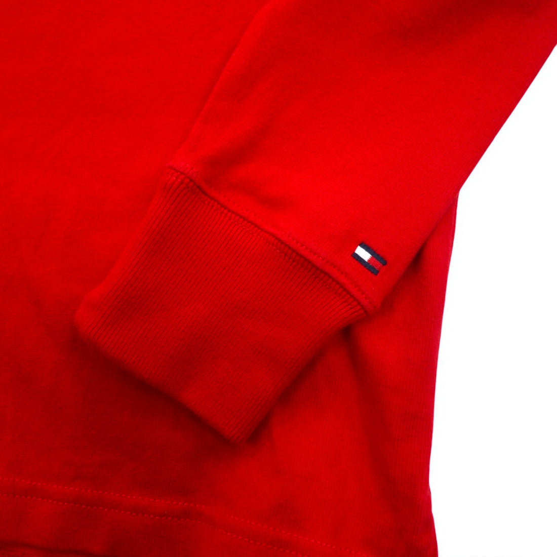 TOMMY HILFIGER ラガーシャツ M レッド コットン ロゴ刺繍 MW0MW06611