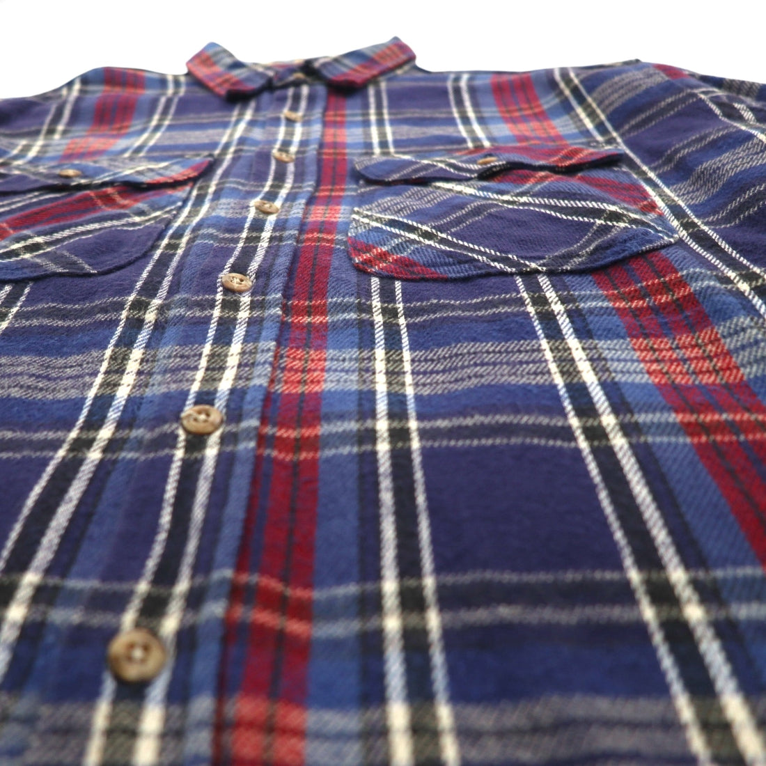 90s USA Vintage Flannel Shirt FIELDMASTER Heavy XL Check Chest Pocket Made in