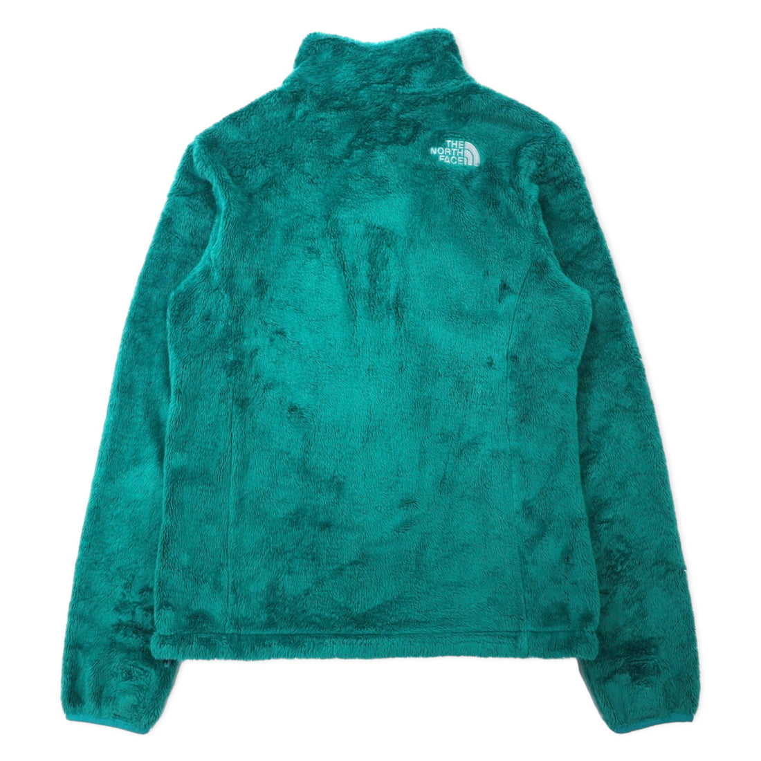 THE NORTH FACE Sherpa Fleece Jacket XS Green Polyester Logo Embroidery