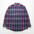 90s USA Vintage Flannel Shirt FIELDMASTER Heavy XL Check Chest Pocket Made in