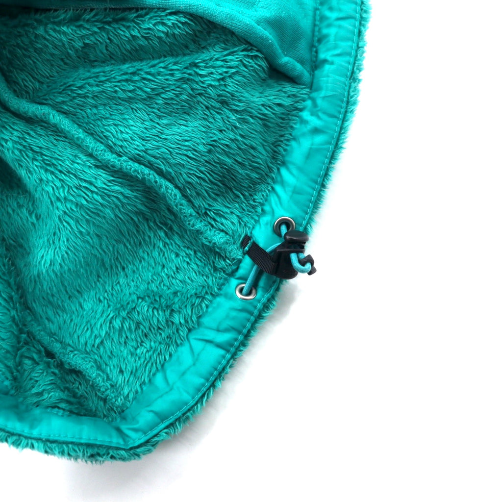 THE NORTH FACE Sherpa Fleece Jacket XS Green Polyester Logo Embroidery
