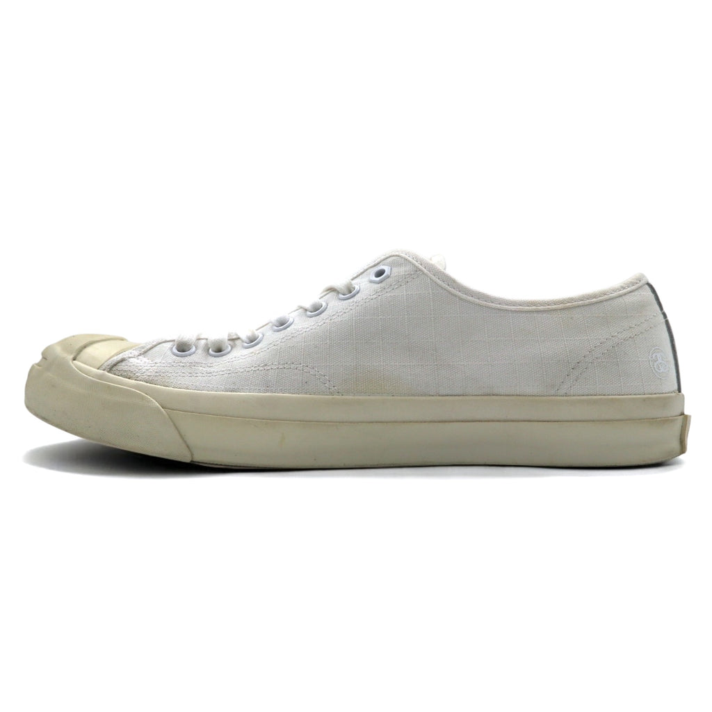 STUSSY × CONVERSE JACK PURCELL Sneakers 29cm White Canvas 1CK447