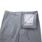 LACOSTE Stretch Straight Trousers Easy Pants Size 46 Grey Polyester RELAXED FIT HH073EL