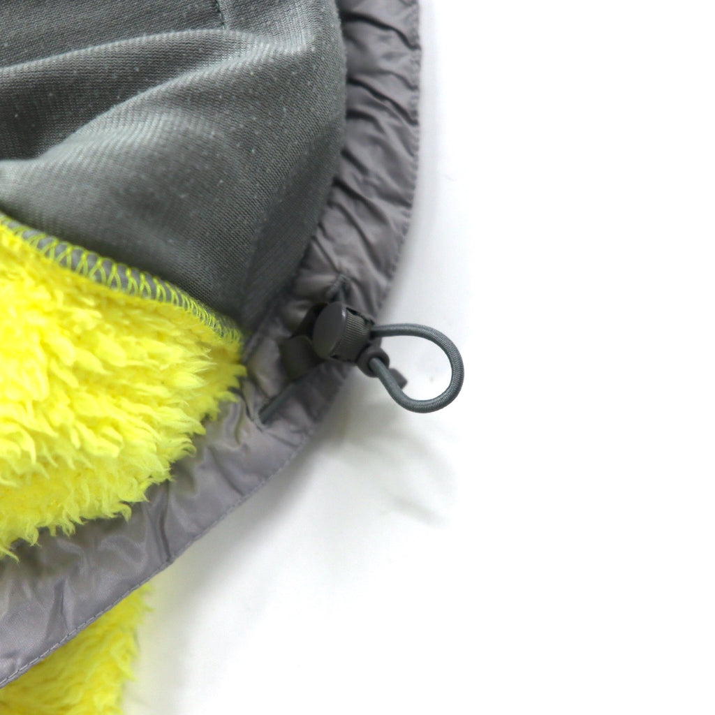 THE NORTH FACE Denali Hoodie Sherpa Fleece M Yellow Polyester Logo Embroidery NAW45003