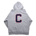 Champion プルオーバー パーカー XL グレー コットン バックプリント CORTLAND C8-U112