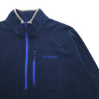 Columbia Half Zip Fleece Jacket 2XL Navy Chest Pocket WM6352