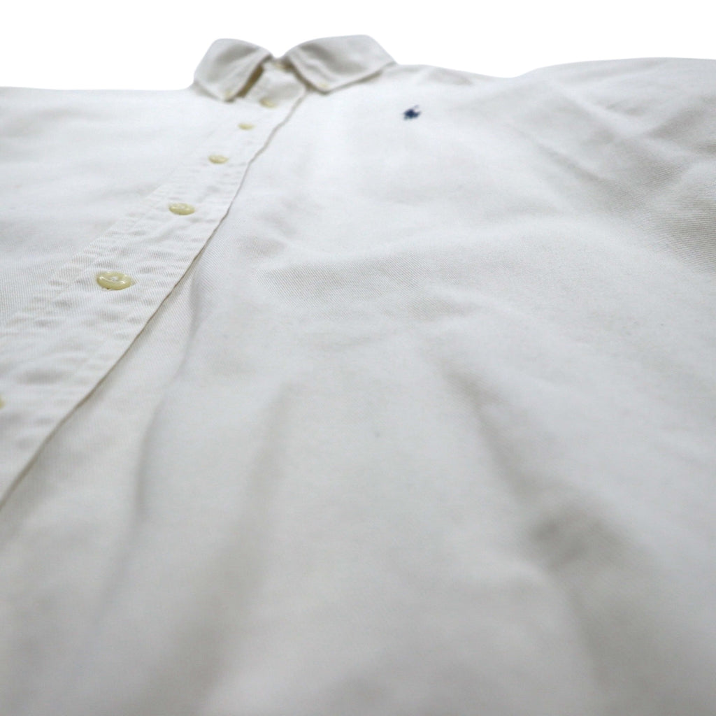 Ralph Lauren 90s Blaire Oxford Button-Down Shirt, White, 2XL, with Small Pony Embroidery