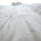 Ralph Lauren 90s Blaire Oxford Button-Down Shirt, White, 2XL, with Small Pony Embroidery