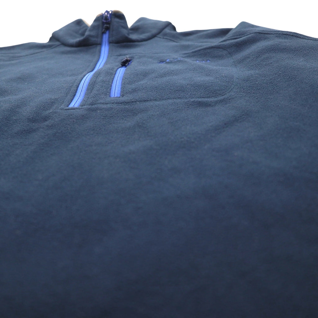 Columbia Half Zip Fleece Jacket 2XL Navy Chest Pocket WM6352