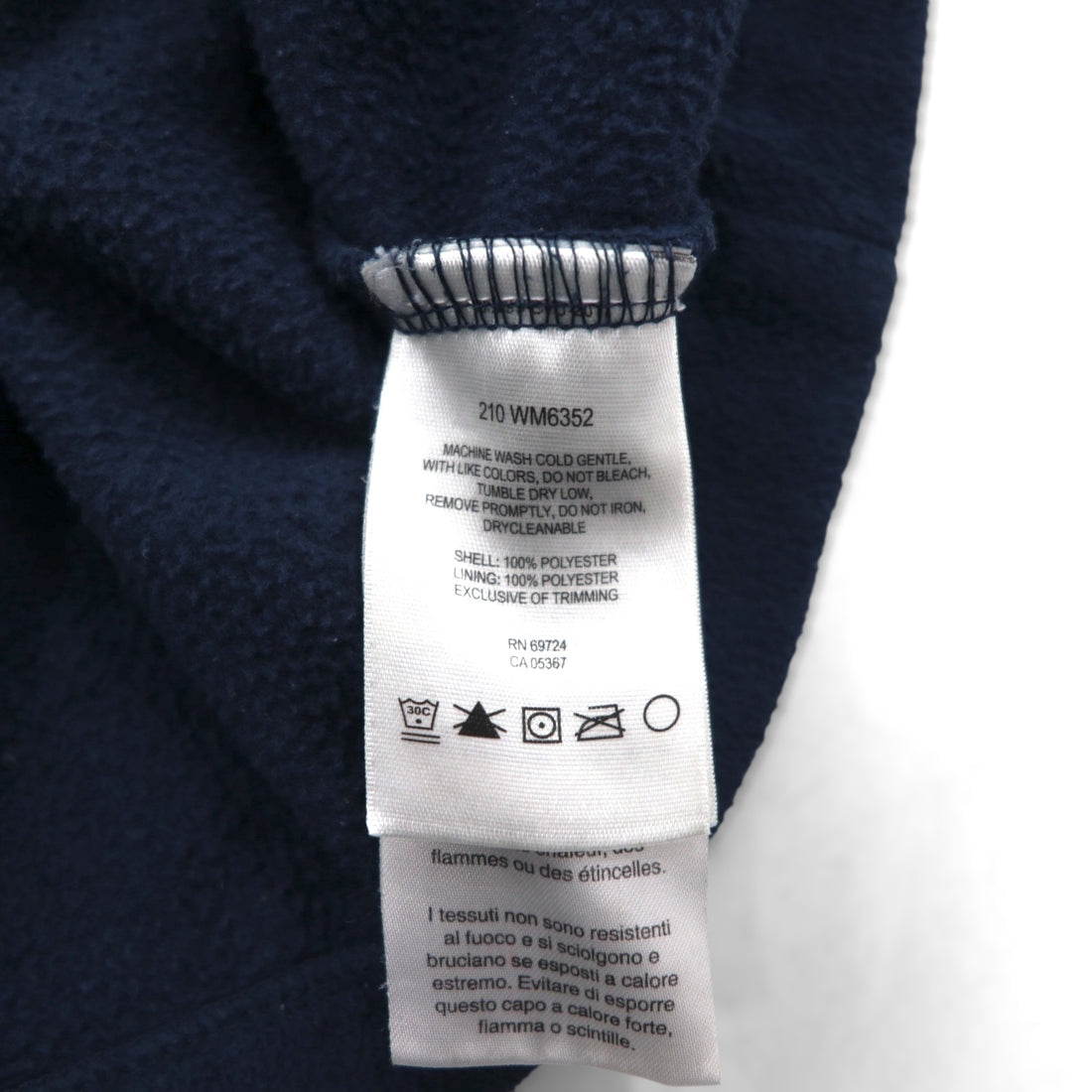 Columbia Half Zip Fleece Jacket 2XL Navy Chest Pocket WM6352