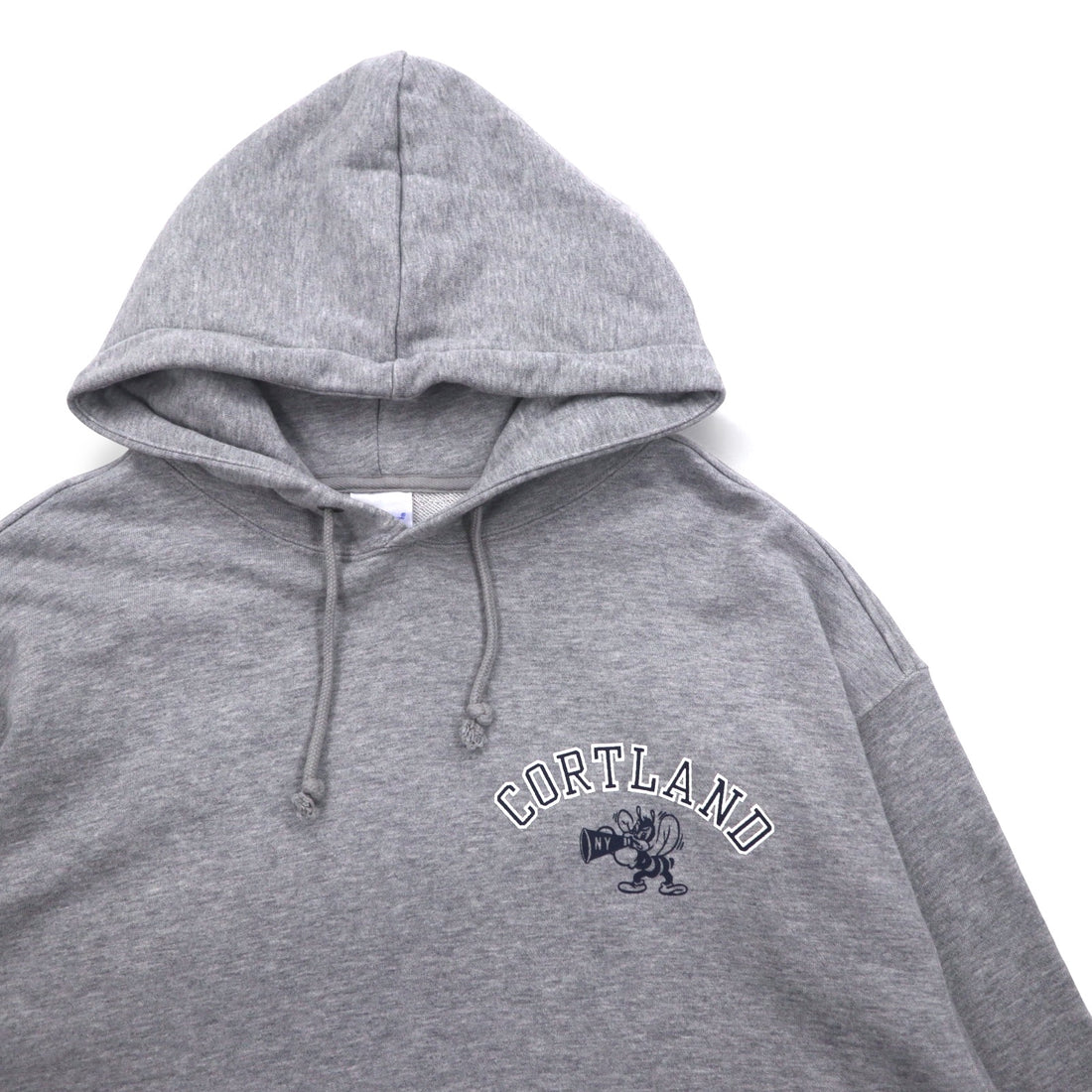Champion プルオーバー パーカー XL グレー コットン バックプリント CORTLAND C8-U112