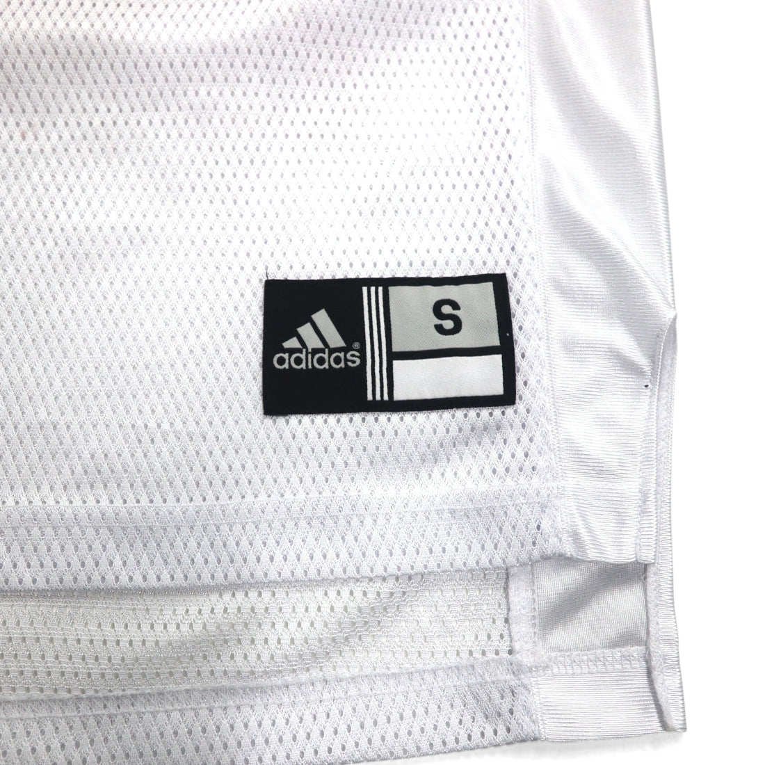 adidas Game Shirt L White Mesh NFL ARKANSAS Polyester Numbering