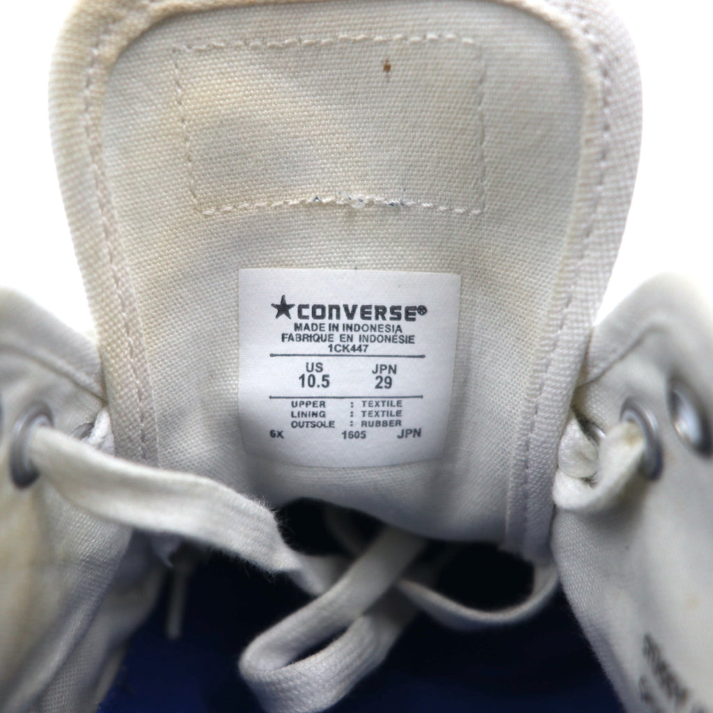 STUSSY × CONVERSE JACK PURCELL Sneakers 29cm White Canvas 1CK447