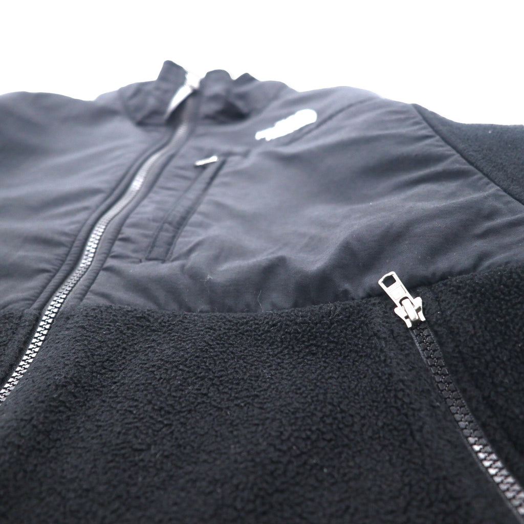 THE NORTH FACE Denali Jacket POLARTEC Fleece S Black Polyester Logo Embroidery
