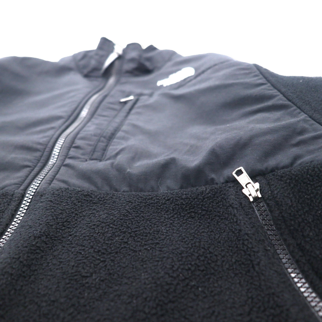 THE NORTH FACE Denali Jacket POLARTEC Fleece S Black Polyester Logo Embroidery