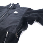 THE NORTH FACE Denali Jacket POLARTEC Fleece S Black Polyester Logo Embroidery