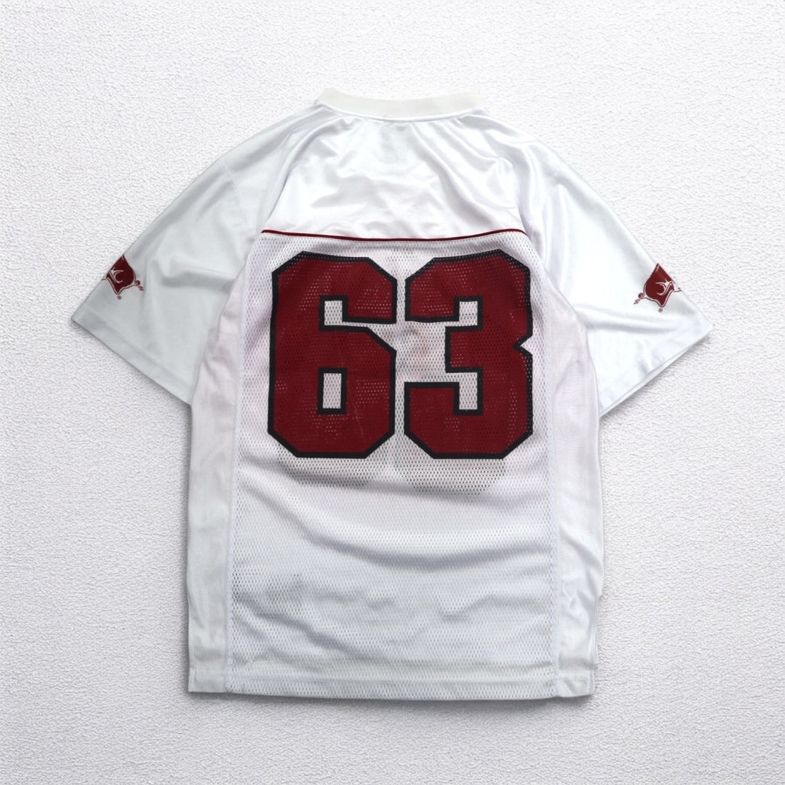 adidas Game Shirt L White Mesh NFL ARKANSAS Polyester Numbering