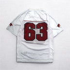 adidas Game Shirt L White Mesh NFL ARKANSAS Polyester Numbering