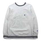 Champion Reverse Weave Libreline Sweatshirt, Medium, Gray, Blue Single Tag, Reprint, C3-G029