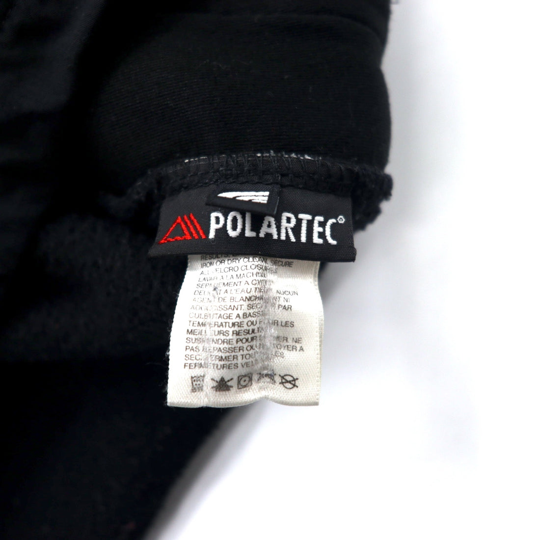 THE NORTH FACE Denali Jacket POLARTEC Fleece S Black Polyester Logo Embroidery