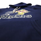 Polo Ralph Lauren Tiger Flock Print Hoodie, Medium, Navy, Front V, Kangaroo Pocket