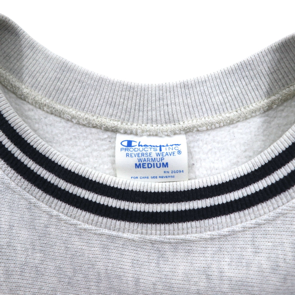 Champion Reverse Weave Libreline Sweatshirt, Medium, Gray, Blue Single Tag, Reprint, C3-G029
