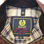 Belstaff Roadmaster Oiled Motorcycle Jacket, XL, Brown, Check Lining, Belt Included