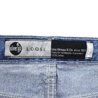 Levi's Silver Tab loose-fit baggy tapered denim pants, size XL, indigo and blue, A3421-0001, unused.