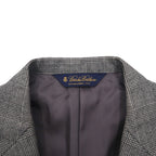 Brooks Brothers 2B Suit, Size L, Glen Check Wool, 2-Pleated, Wide Fit, Center Press