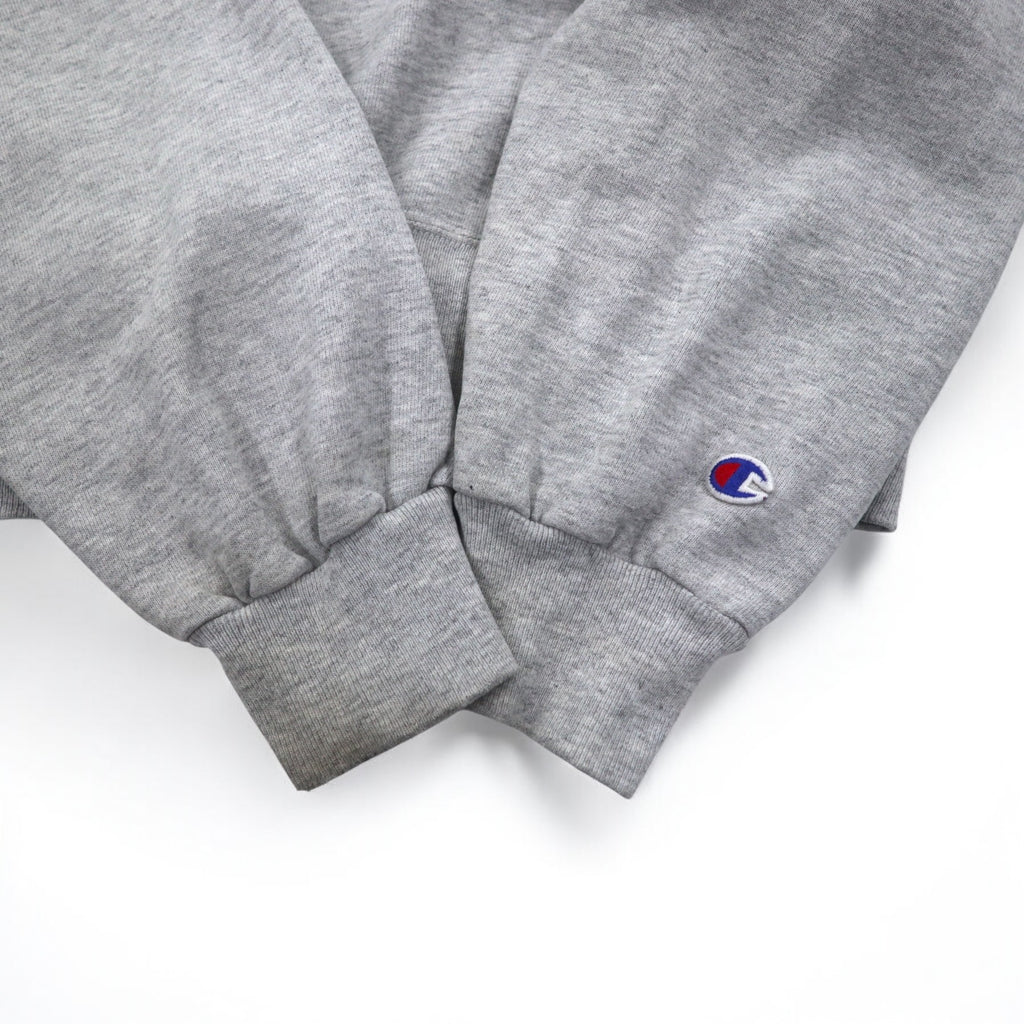 Champion College Print Sweatshirt L Grey Cotton UNH