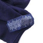 POLO GOLF RALPH LAUREN V-neck cotton knit sweater L Navy Pony Logo Embroidery Royal St George's