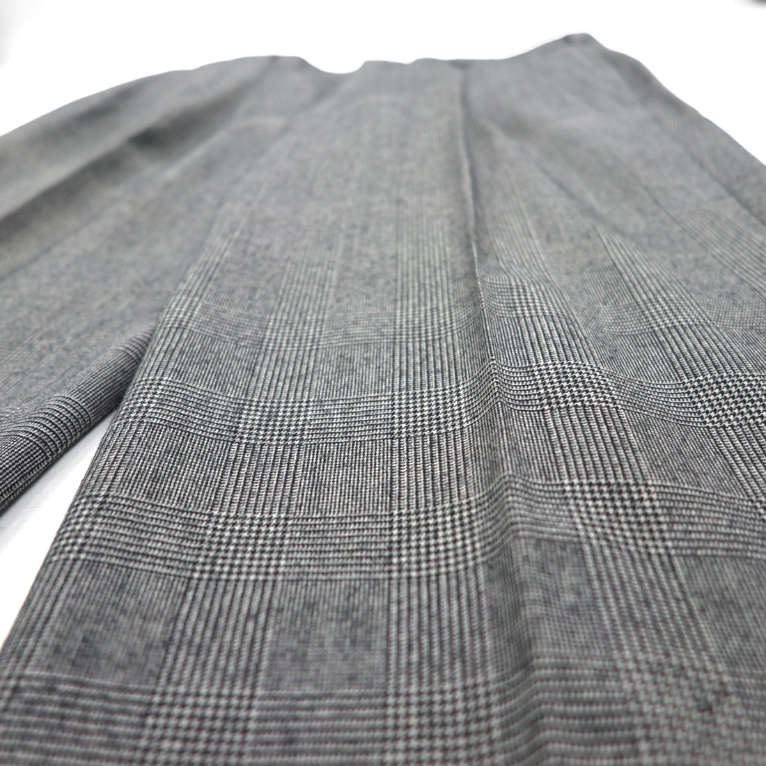 Brooks Brothers 2B Suit, Size L, Glen Check Wool, 2-Pleated, Wide Fit, Center Press