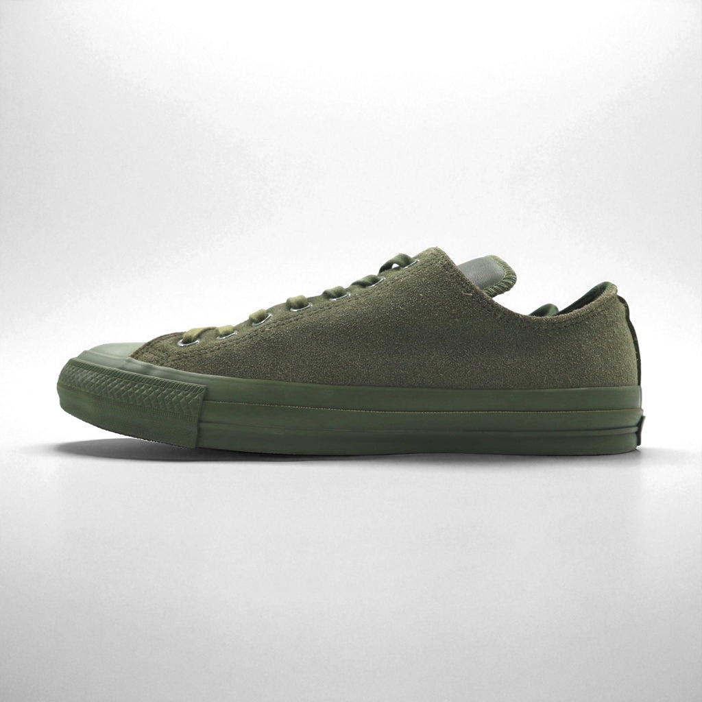 CONVERSE x ENGINEERED GARMENTS x BEAMS+ ALL STAR 100 OX Sneakers, Size 27cm, Khaki, Suede, Leather, Canvas, 1CL016, Unused