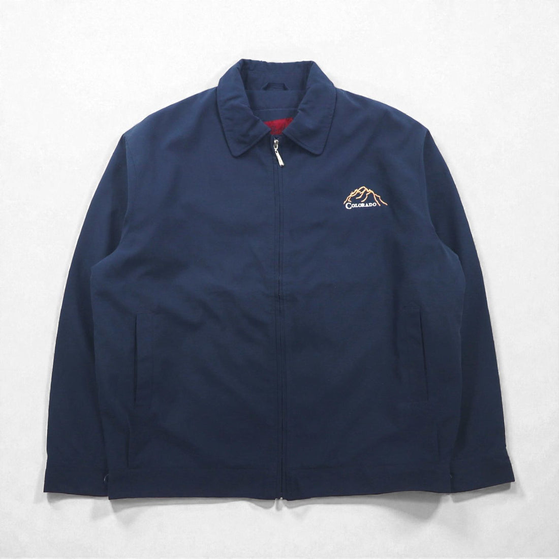 Vintage Harington Jacket Swing Top Harrington L Navy A･D･A COLORADO Embroidery
