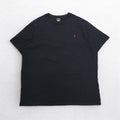 POLO RALPH LAUREN Small Pony Embroidered T-Shirt 3XL Big Size Black Cotton