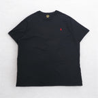 POLO RALPH LAUREN Small Pony Embroidered T-Shirt 3XL Big Size Black Cotton