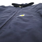 Carhartt USA製 ルーズフィット LOOSE FIT ダック アクティブジャケット フルジップパーカー 2XL ネイビー UFCW J131
