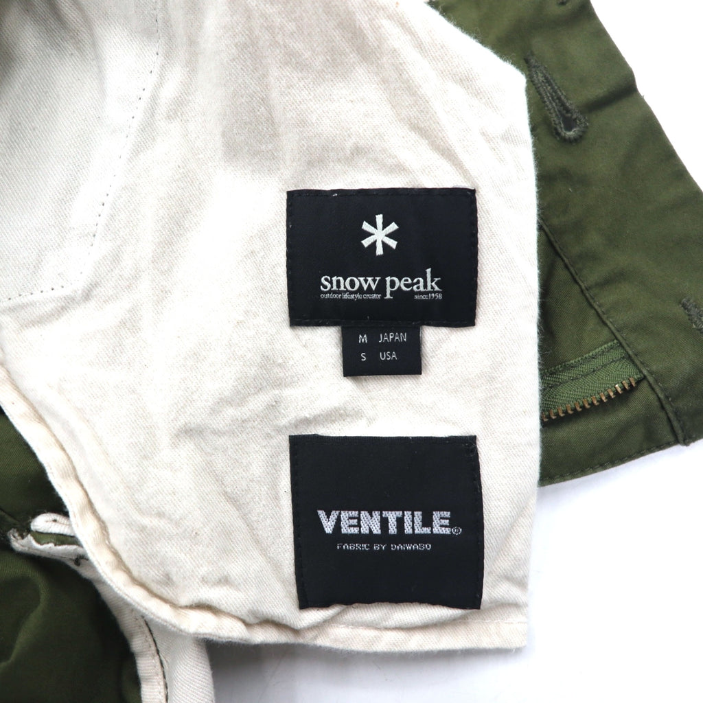 snow peak VENTILE Cotton Chino Pants M Khaki PA-17SU103