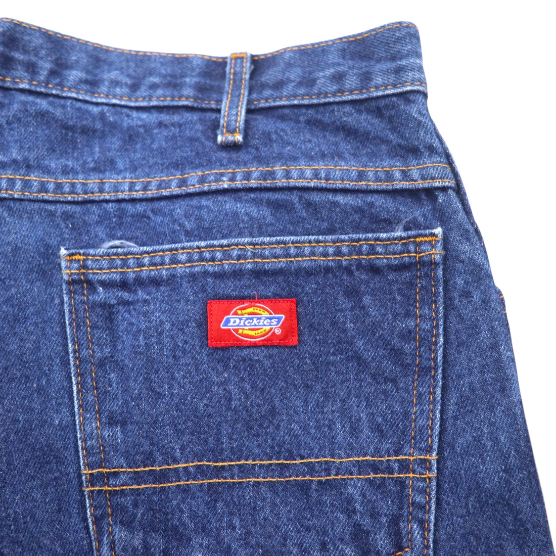 DICKIES Work Jeans Denim Pants Size 36 Blue Cotton 9393RNB Made in Mexico