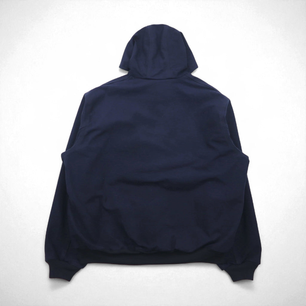 Carhartt USA製 ルーズフィット LOOSE FIT ダック アクティブジャケット フルジップパーカー 2XL ネイビー UFCW J131