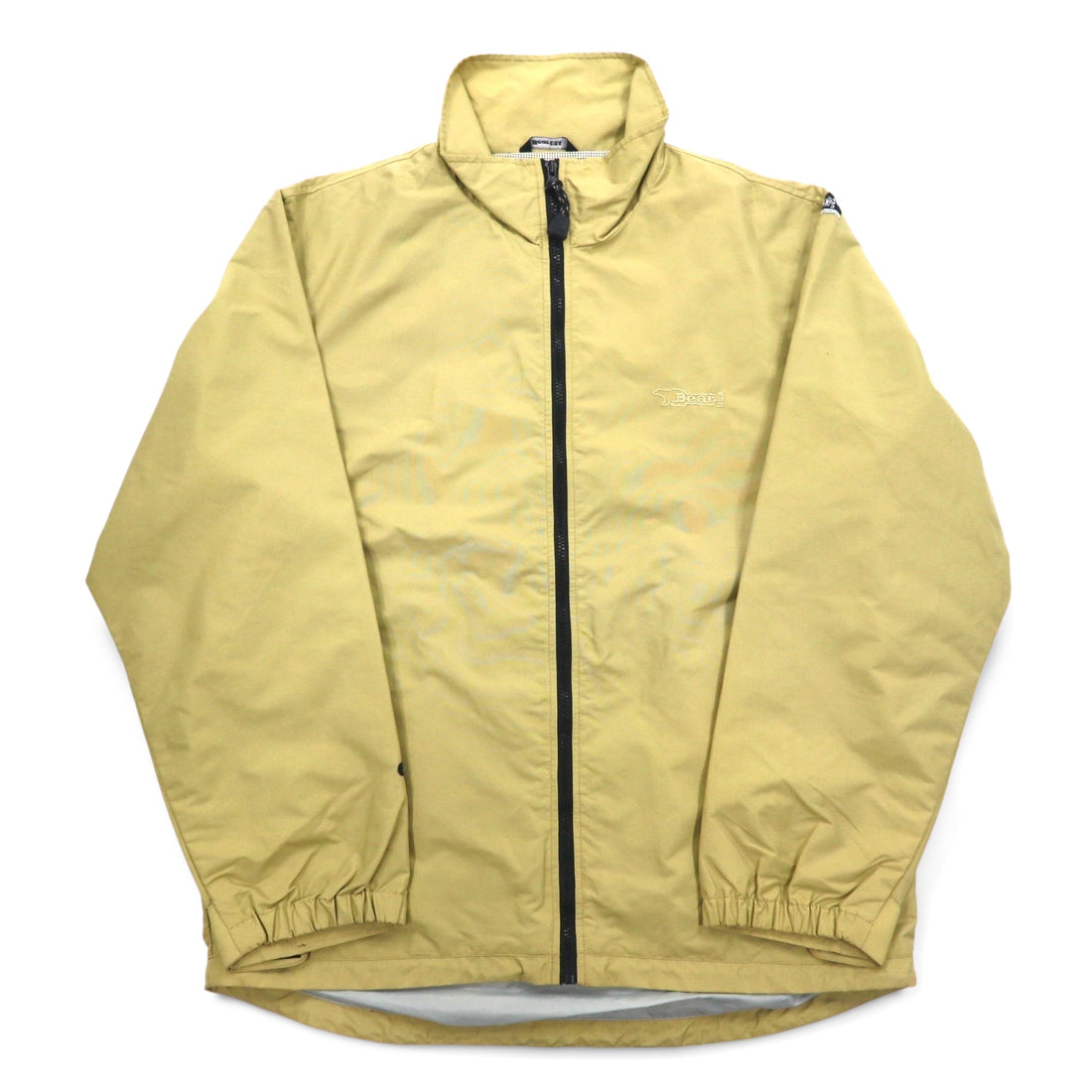 Bear USA 90s Mountain Jacket, Shell Jacket, XL, Beige, Waterproof, Breathable, One Point Logo Embroidery