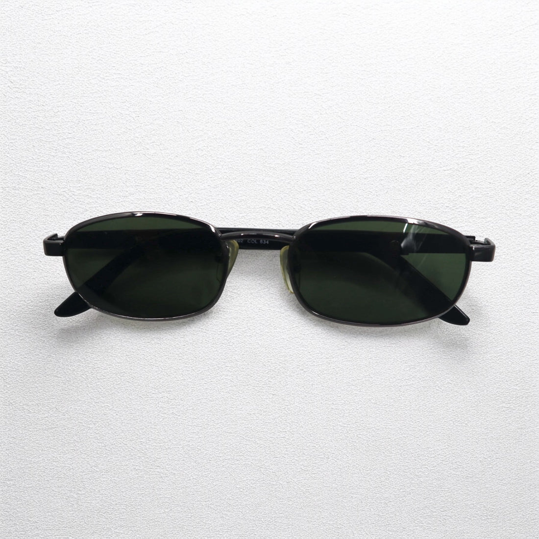 PRADA Oval Minimal Frame Sunglasses Black Metal Mode P302 Made in Italy