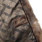 PELZHAUS FLAMM GESEKE Fur Jacket Fur FREE Brown Euro Vintage