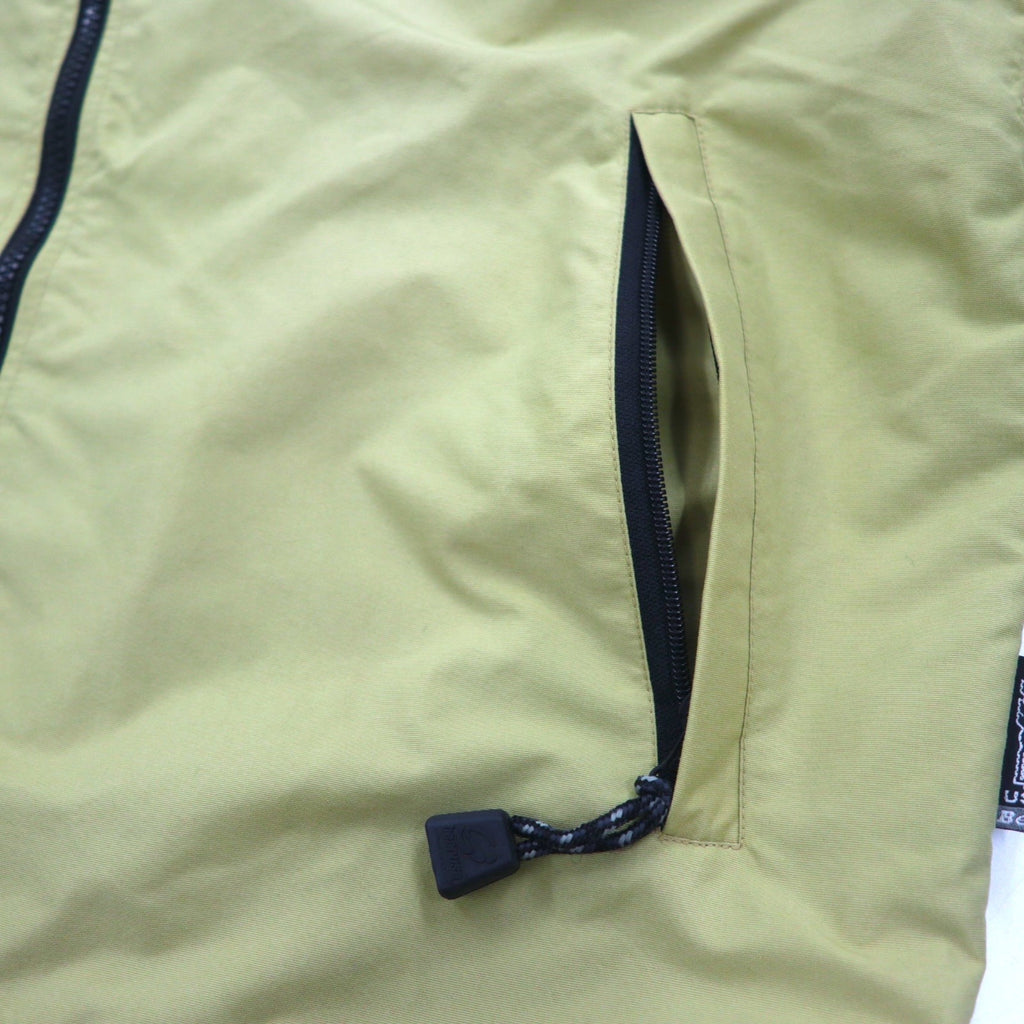 Bear USA 90s Mountain Jacket, Shell Jacket, XL, Beige, Waterproof, Breathable, One Point Logo Embroidery