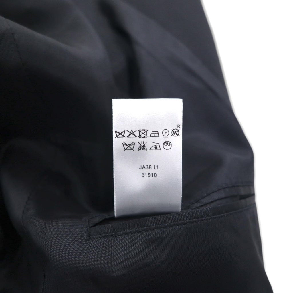 LOUIS VUITTON UNIFORMES ユニフォームライン 2B テーラードジャケット ブレザー XL ブラック ウール JA38 L1 61910