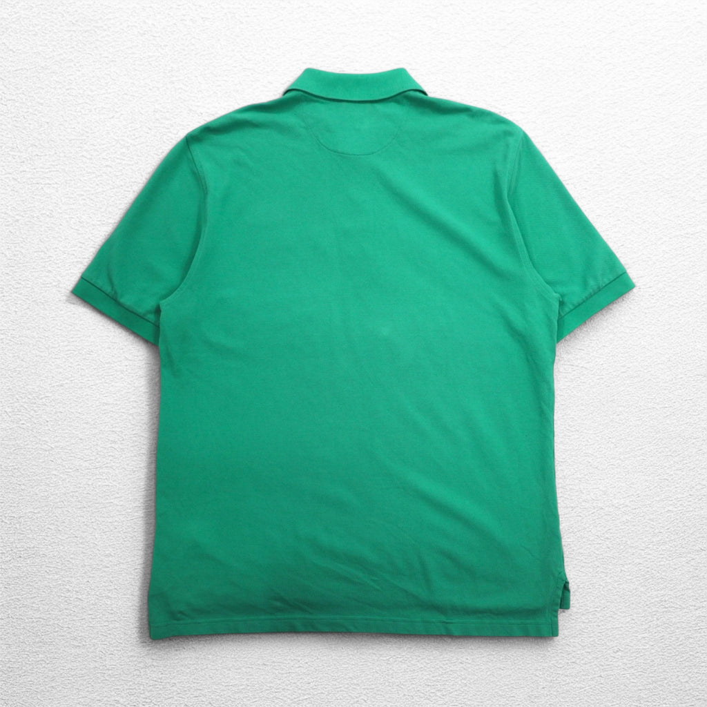 Brooks Brothers Original Fit Polo Shirt M Green Cotton Pique Single Logo Embroidery