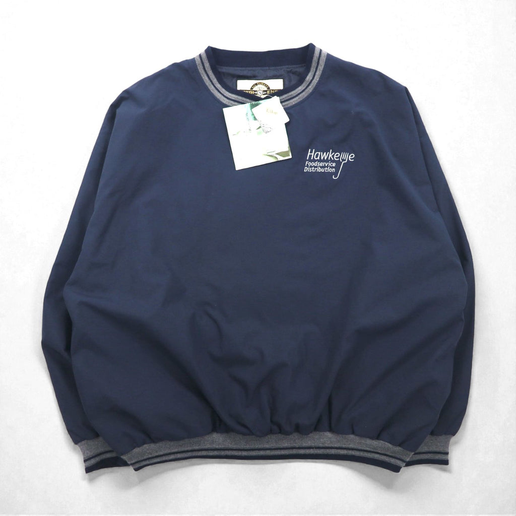 NORTH END Piste Ribline Pullover Nylon Jacket Jersey XL Navy Waterproof Teflon US Company Single Point Embroidery Unused
