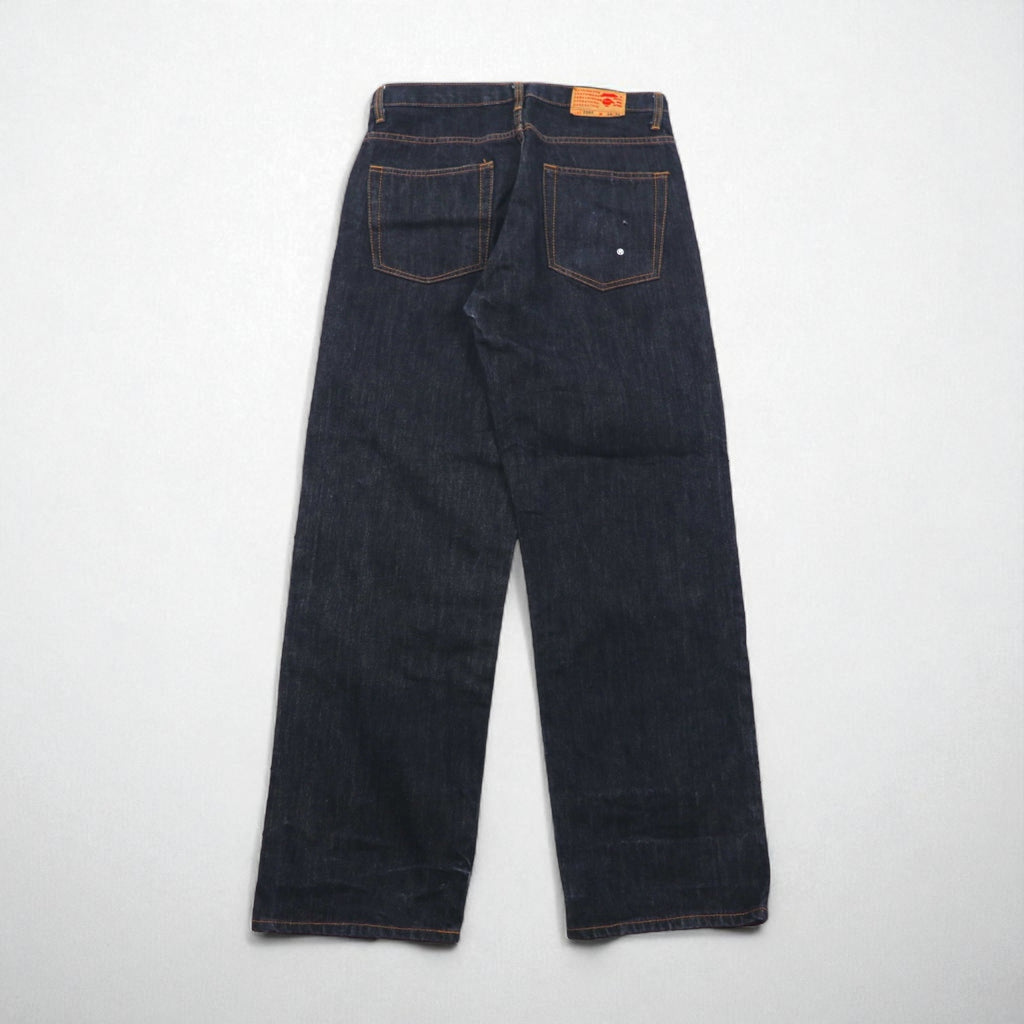 A Bathing Ape Rigid Denim Jeans, Size L, Indigo Blue, Lot 2005