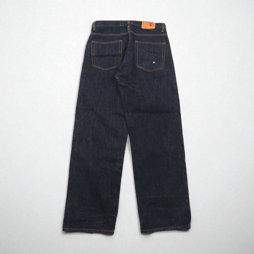 A Bathing Ape Rigid Denim Jeans, Size L, Indigo Blue, Lot 2005